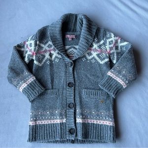 Juicy Couture ~ Knit Button Cardigan ~ Girls Size 6